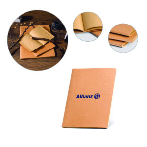 Caderno A5 com capa em cartão (250 g/m²)